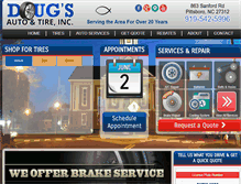 Tablet Screenshot of dougsautoonline.com